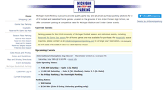 Desktop Screenshot of michiganeventparking.com