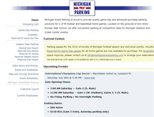Tablet Screenshot of michiganeventparking.com
